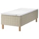 STUVLAND Sprung base incl. mattress pad, medium firm natural/Nästaberg white, 80x200 cm