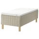 STUVLAND Sprung base incl. mattress pad, medium firm natural/Nyläget white, 90x200 cm