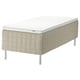 STUVLAND Sprung base incl. mattress pad, medium firm natural/Nyläget white, 90x200 cm
