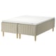 STUVLAND Sprung base incl. mattress pad, medium firm natural/Nyläget white, 160x200 cm
