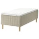 STUVLAND Sprung base incl. mattress pad, medium firm natural/Nyläget white, 90x200 cm