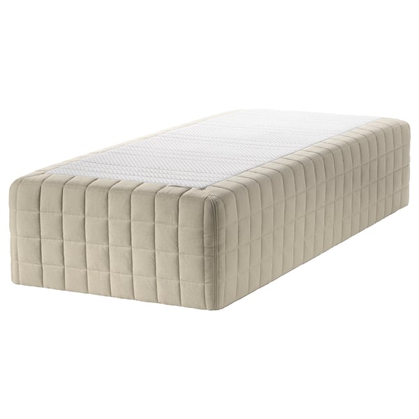 STUVLAND Wooden base sprung mattress, medium firm/natural, 80x200 cm