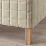 STUVLAND Wooden base sprung mattress, medium firm/natural, 120x200 cm