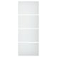 Option: SVARTISDAL 4 panels for sliding door frame, white paper effect, 75x201 cm