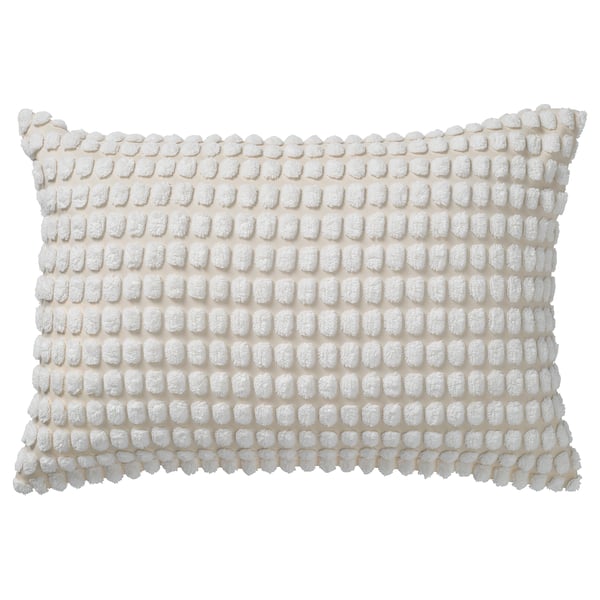 SVARTPOPPEL Cushion cover, off-white, 40x58 cm