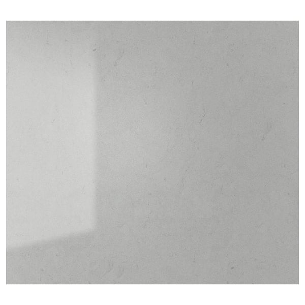 TÄRNHULT Custom made wall panel, light grey stone effect/glass composite, 1 m²x1.2 cm