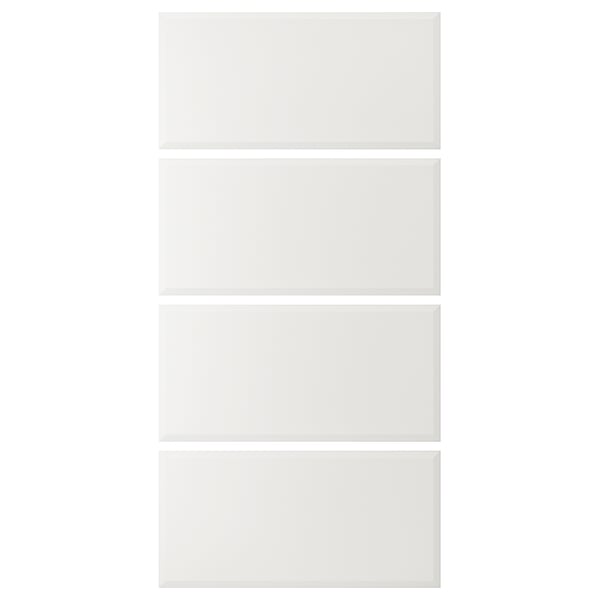 TJÖRHOM 4 panels for sliding door frame, white, 100x201 cm