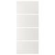Option: TJÖRHOM 4 panels for sliding door frame, white, 100x236 cm