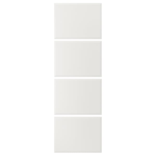 TJÖRHOM 4 panels for sliding door frame, white, 75x236 cm