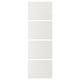 Option: TJÖRHOM 4 panels for sliding door frame, white, 75x236 cm