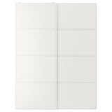 TJÖRHOM Pair of sliding doors, white, 150x201 cm