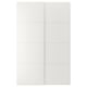 TJÖRHOM Pair of sliding doors, white, 150x236 cm
