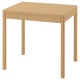 TONSTAD Extendable table, oak veneer, 80/120x70 cm
