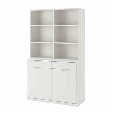 TONSTAD Storage combination, off-white, 120x47x201 cm