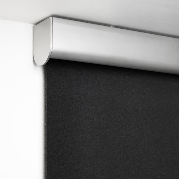 TRETUR Block-out roller blind, dark grey, 80x195 cm