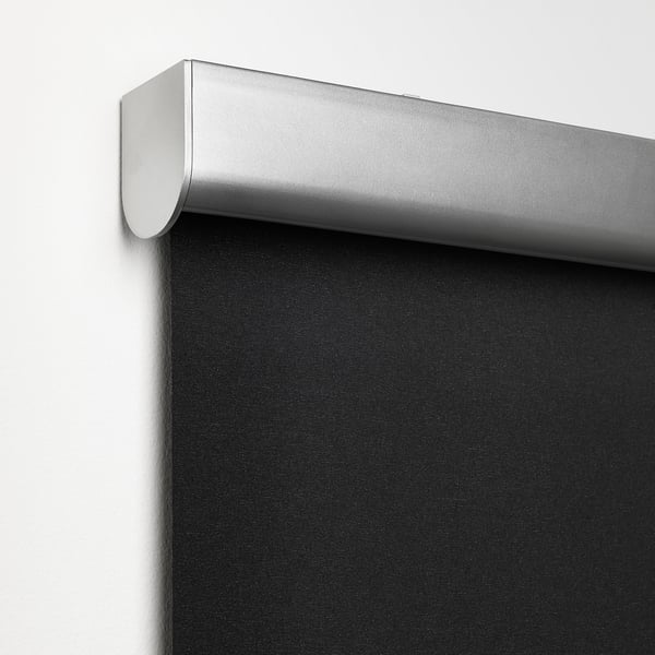 TRETUR Block-out roller blind, dark grey, 80x195 cm