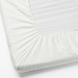 ULLVIDE Fitted sheet for mattress pad, white, 180x200 cm