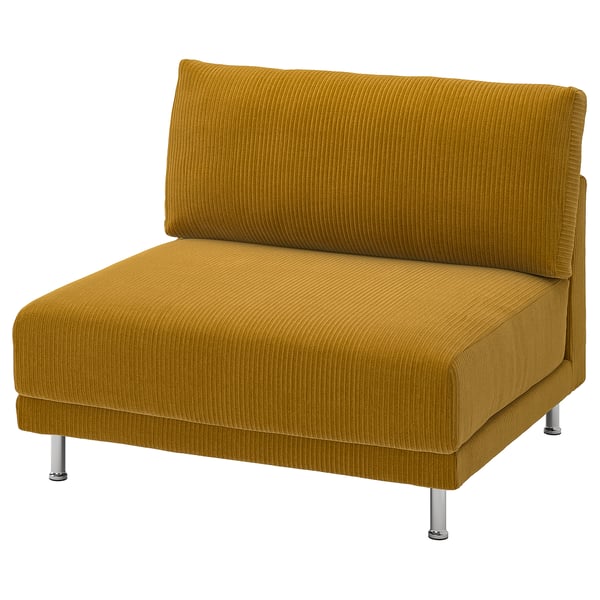 UPPÅKRA 1.5-seat module, Samsala yellow-brown