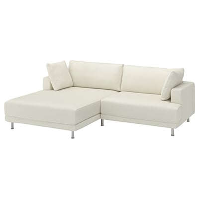 UPPÅKRA 3-seat modular sofa, with chaise longue, left/Axvall off-white