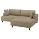 UPPÅKRA 3-seat modular sofa, with chaise longue, right/Johanneshov brown-beige