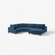 UPPÅKRA comfortable blue sectional sofa with clean design and oversized cushions.