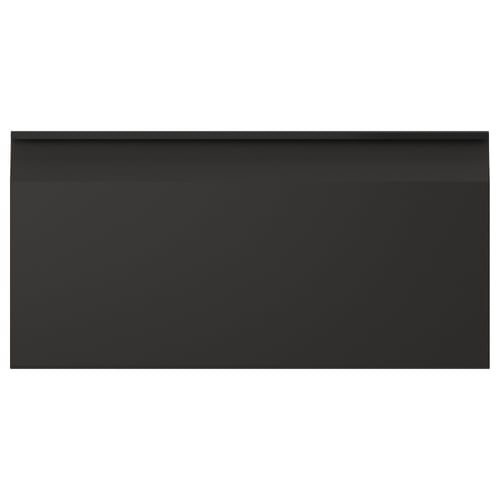 Black UPPLÖV recycled kitchen cabinet with modern design and 25-year guarantee.