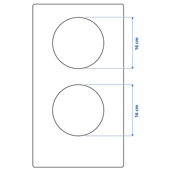 VÄLBILDAD Induction hob, IKEA 300 black, 29 cm
