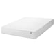 IKEA VÅLFJÄLLET white mattress, rectangular, five-zone pocket spring core, recycled polyester cover.
