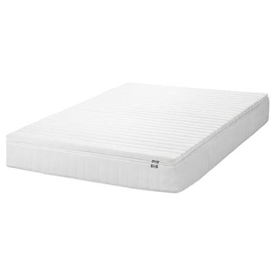 VÅLFJÄLLET Mattress and mattress pad, firm/medium firm white/Nisseholm, 160x200 cm
