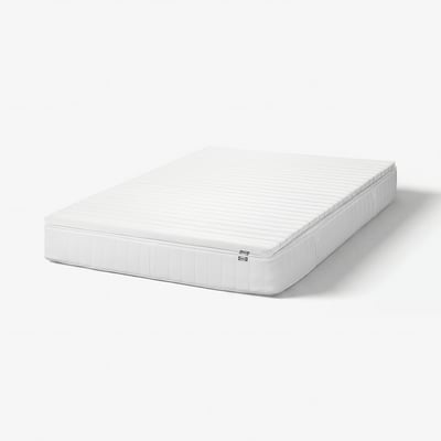 VÅLFJÄLLET Mattress and mattress pad, firm/medium firm white/Nisseholm, 160x200 cm