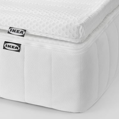 VÅLFJÄLLET Mattress and mattress pad, firm white/Nisseholm, 80x200 cm