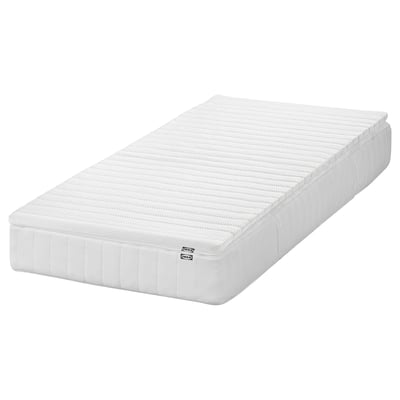 VÅLFJÄLLET Mattress and mattress pad, firm white/Nisseholm, 80x200 cm