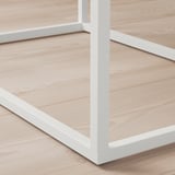 VIKHAMMER Bedside table, white, 60x39 cm