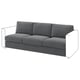 VIMLE 3-seat section, Johanneshov dark grey