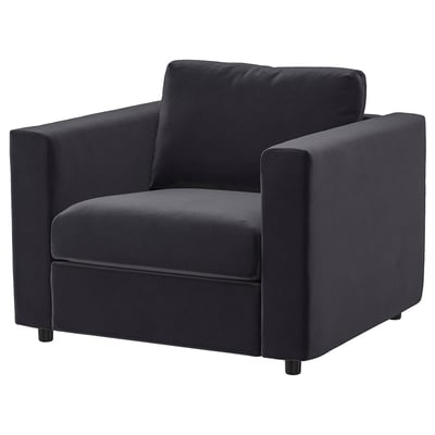 VIMLE Armchair, Djuparp dark grey