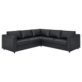 VIMLE Corner sofa, 4-seat, Grann/Bomstad black