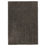 VINDEBÄK Rug, high pile, grey-brown, 133x195 cm