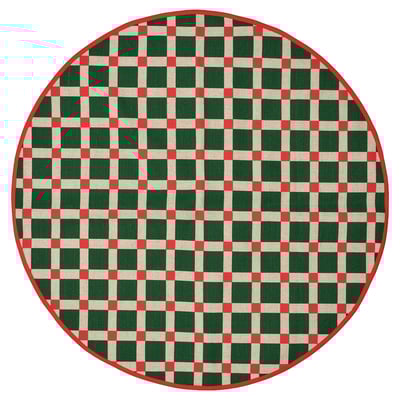 VINTERFINT Christmas tree mat, check pattern multicolour, 100 cm