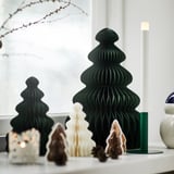 VINTERFINT Decoration, Christmas tree shaped green, 36 cm