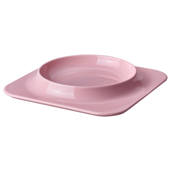 VINTERFINT Plate, pink, 27x27 cm