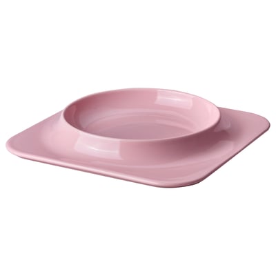 VINTERFINT Plate, pink, 27x27 cm