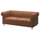 VISKAFORS 2-seat sofa, Högalid brown/birch