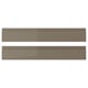 VOXTORP Drawer front, high-gloss dark grey-brown, 60x10 cm