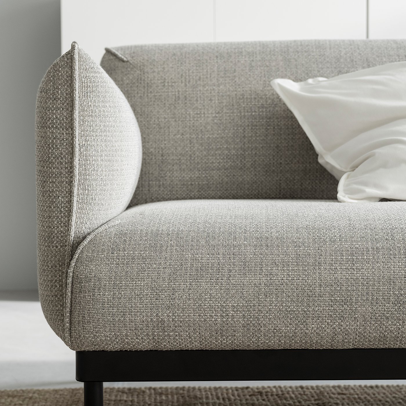 ÄPPLARYD 3-seters sofa, Lejde lys grå - IKEA