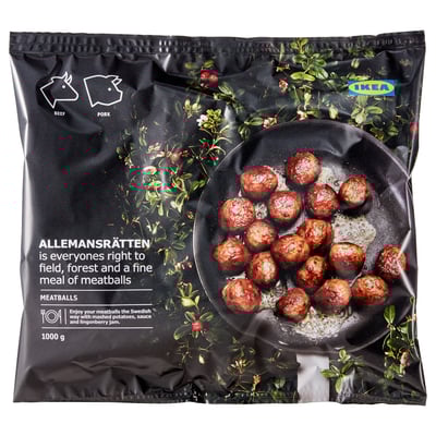 ALLEMANSRÄTTEN Kjøttboller, frossen, 84 % kjøtt