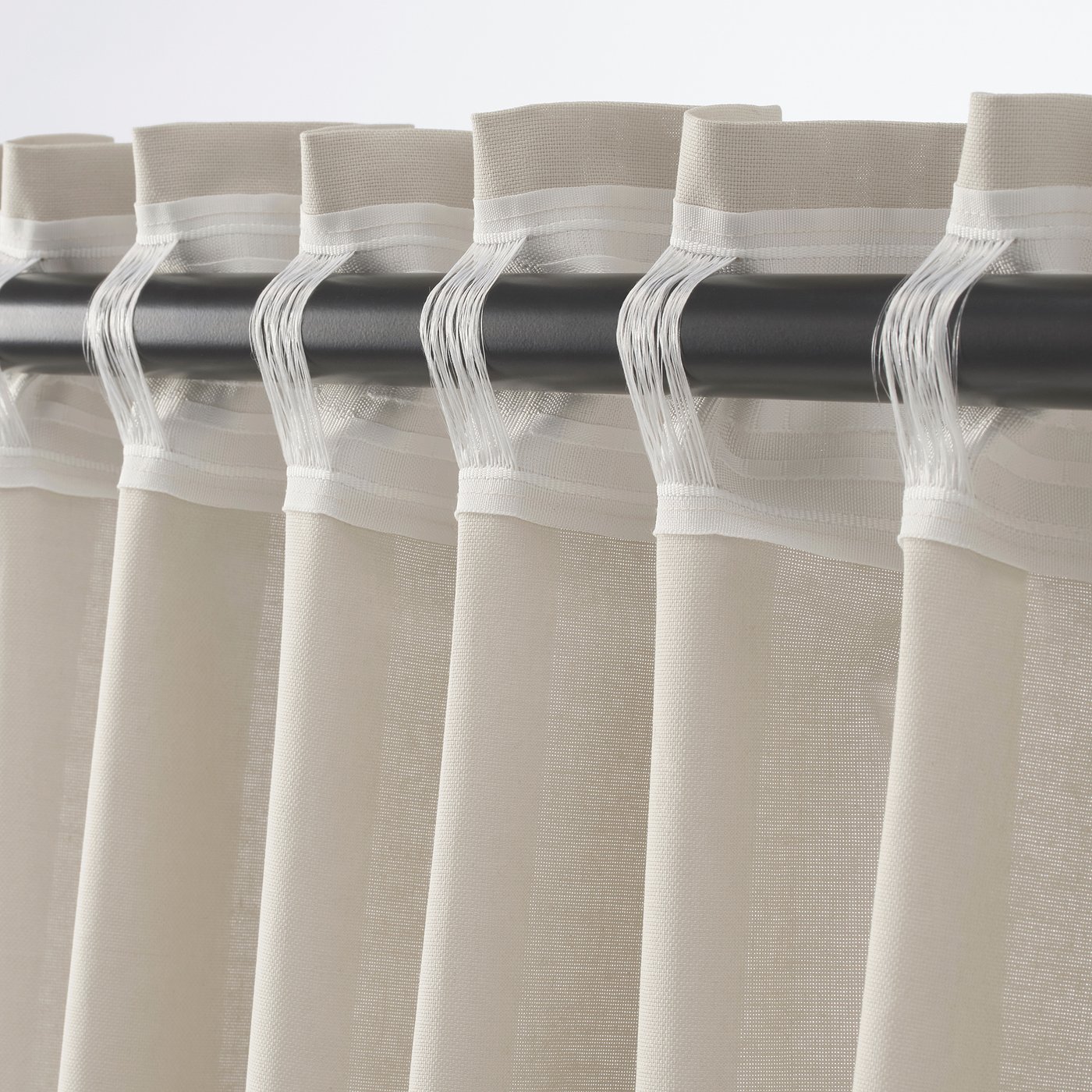 ANNALOUISA Gardiner, 1 par - beige 145x250 cm. 