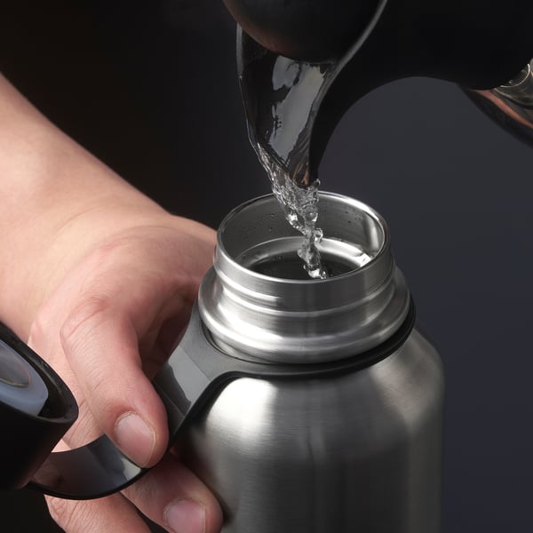 AURTIENDE Termoflaske, svart, 0.5 l