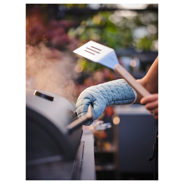 BÅTSKÄR Kullgrill, utendørs/mørk grå, 120x60 cm