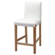 BERGMUND Barstolstamme, barhøyde/eikemønstret, 62 cm