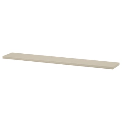 BERGSHULT Hylleplate, gråbeige, 120x20 cm